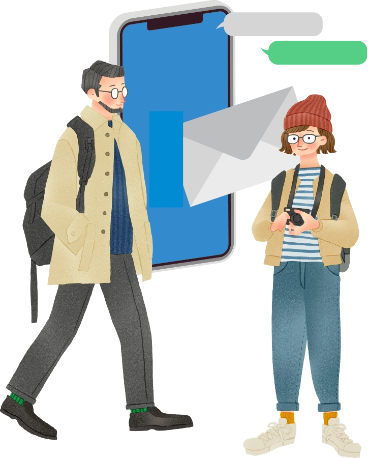 コミュニティ機能のイラスト画像